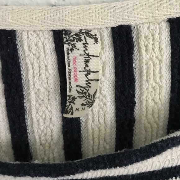 Free People Long Sleeve Striped Tunic - Picture 4 of 5